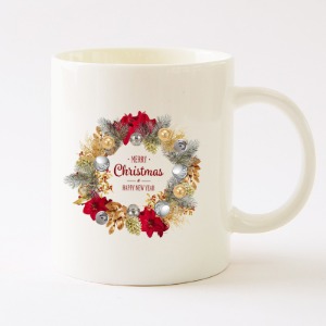 국내산 크리스마스 아트 디자인 머그 컵 선물 세트