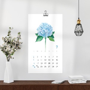 2023수케시오 포스터형 캘린더-꽃달력 시선(50부이상)