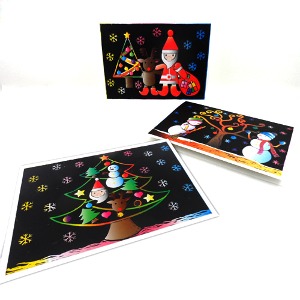 크리스마스 스크래치 카드 (5인용)