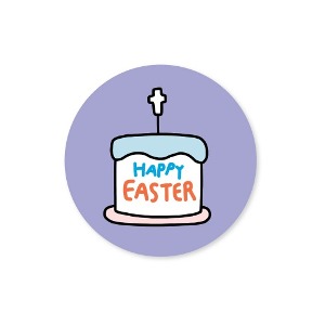 부활절 스티커 05. Happy Easter (Cake) 20매