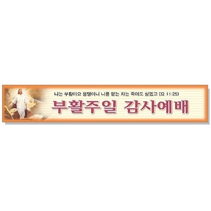 부활절현수막-부활주일감사예배 6902