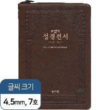개역개정 큰글자 성경전서 NKR83SB (특대/브라운/새찬송가/색인/지퍼)