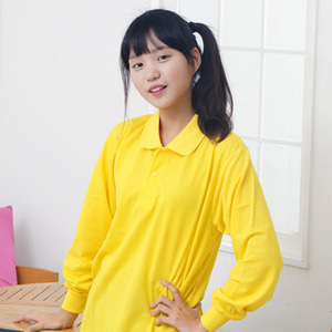 PK 폴로 긴팔 티셔츠(노랑)