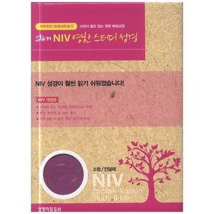 NIV영한스터디성경(소/진달래/색인/한영새찬송가/지퍼)