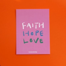 Postcard_ Faith,Hope,Love